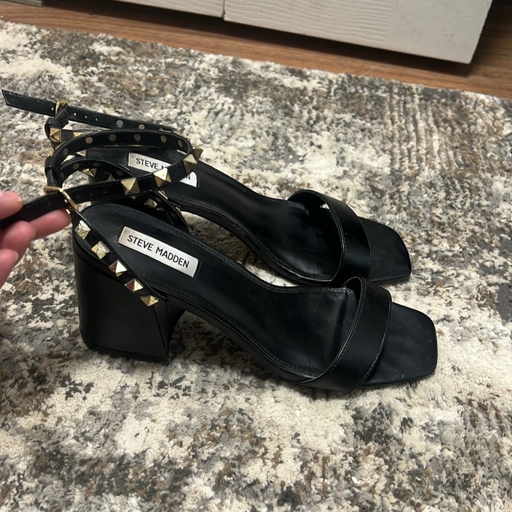 Steve Madden block heel with ankle strap